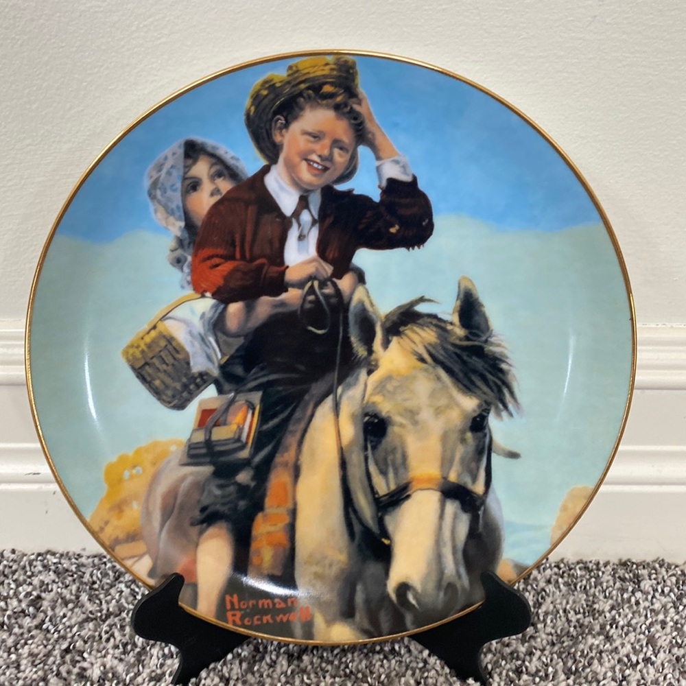 GUC Norman Rockwell Gentle Memories “School’s Out” Plate #3345